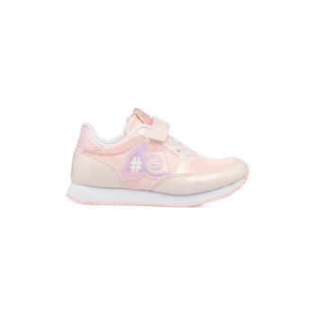Sneakers rosa glitterate in tessuto mesh da bambina Enrico Coveri, Bambino Sport, SKU s343000144, Immagine 0